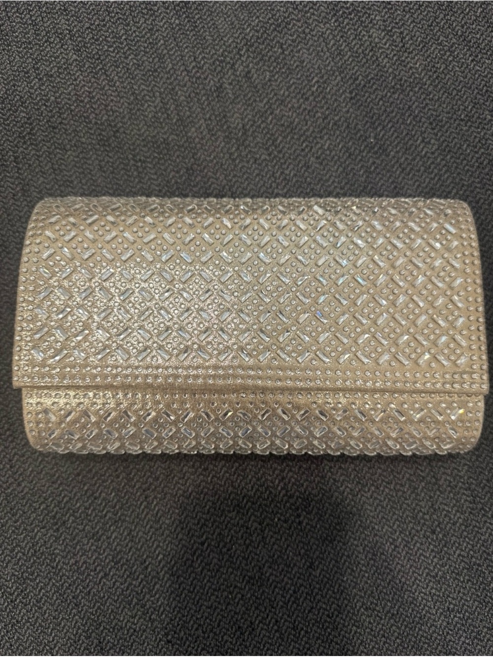 La Regale Gold Embellished Clutch | Formal Evening Bag | Detachable Strap